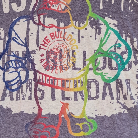The Bulldog 1975 Amsterdam T-Shirt in Gray/Multi, Size S - Picture 6 of 10